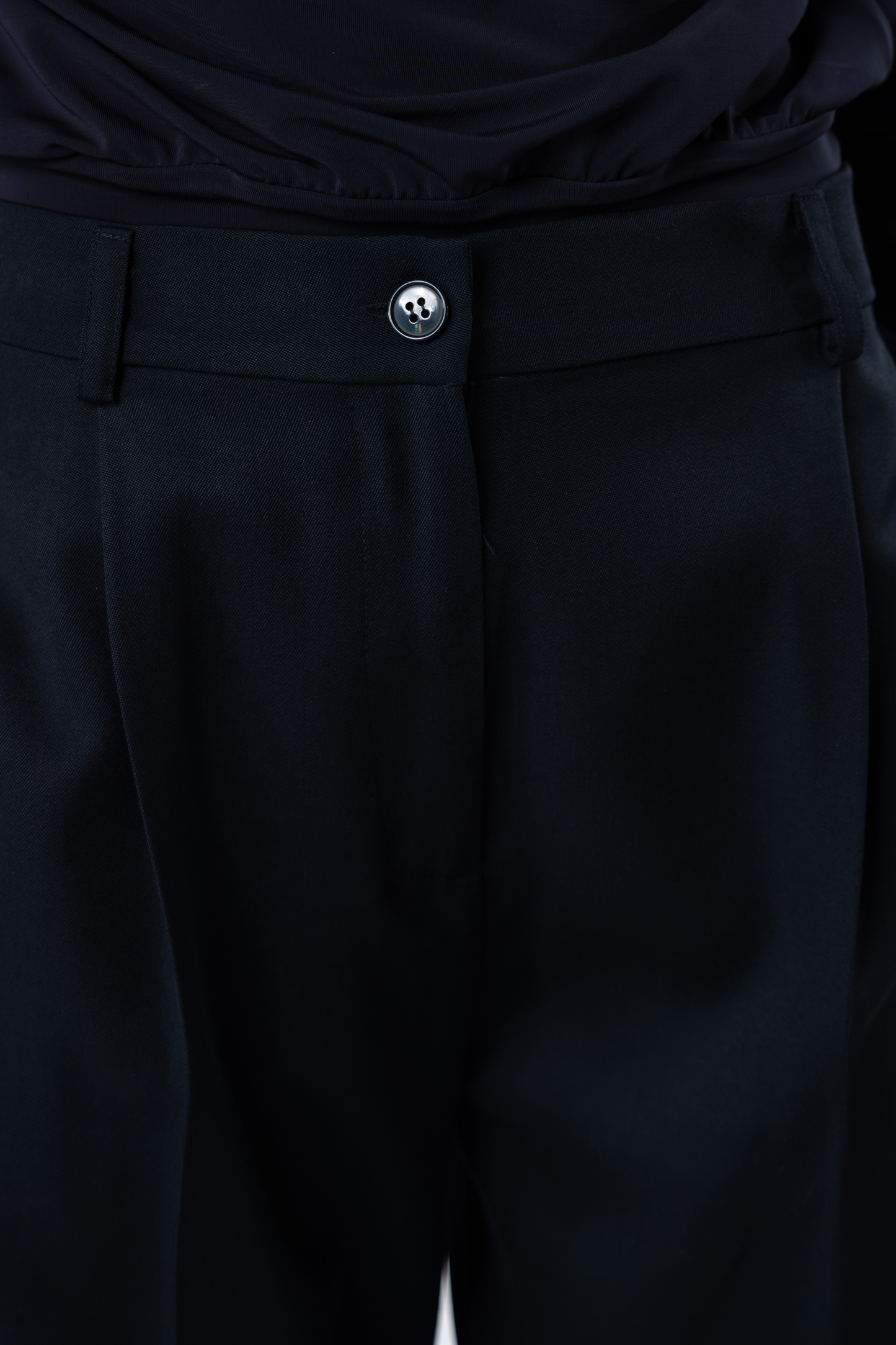 Pantalone sartoriale in fresco di lana - blu